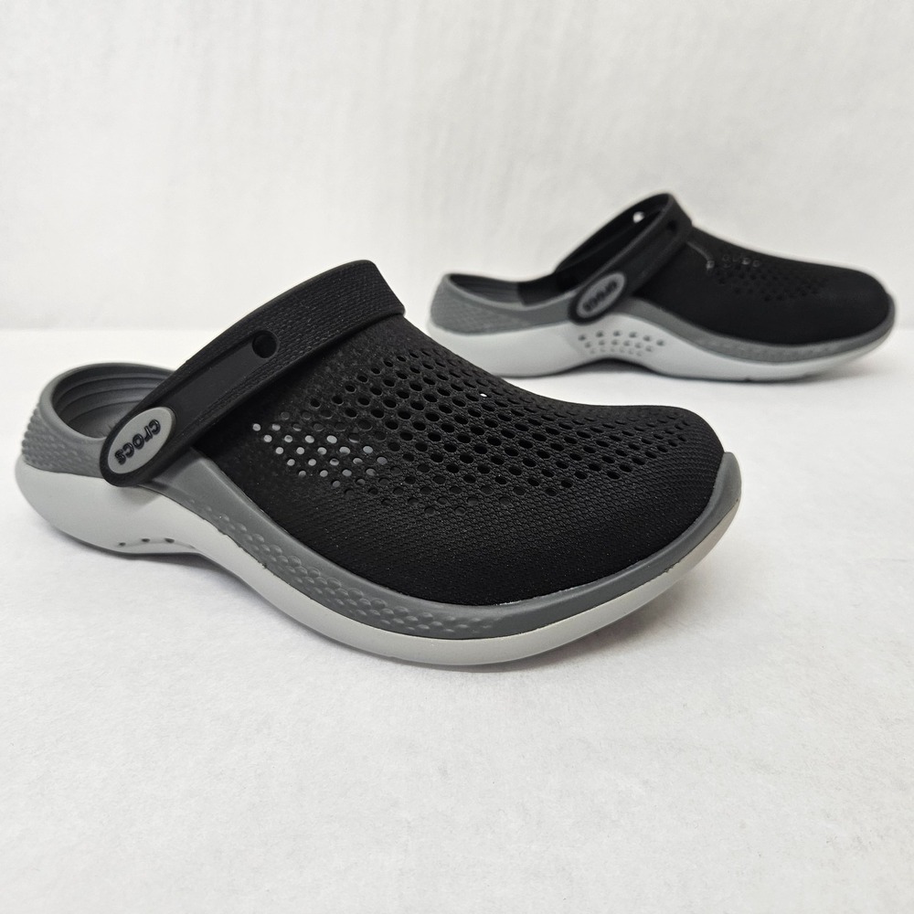 Crocs LiteRide 360 Clog 206708-0DD Black Slate Grey Mens 5